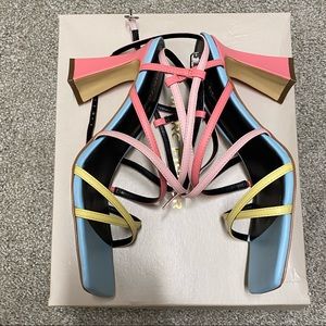 Marc Fisher Measel2 Heels Sandals Size 9 Pastels “Medium Pink”